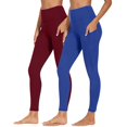 thumbnail image 5 of GERsome 2 Pack Leggings for Women High Waisted Full Length Tummy Control Yoga Pants with Pockets Workout Cycling Tights S-3XL, 5 of 9
