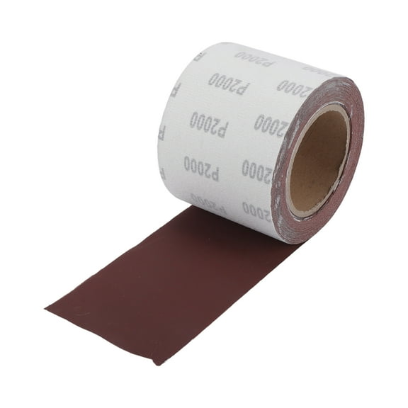 Unique Bargains P2000 Long Board Sanding Paper 393.70"x3.94" Red Sanding Roll Back Velvet 1 Pc