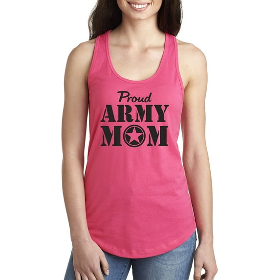 Proud Army Mom Racerback Tank