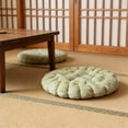 thumbnail image 5 of Gumesh Green Plush Bubble Seat Cushion, Round Tufted Chair Pad for Bedroom & Kitchen, 5 of 6