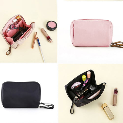 PURDORED 1 Pc Women Cosmetic Bag Mini Makeup Bag Travel Small Make Up Pouch  Lipstick Organizer Trousse Maquillage