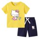 thumbnail image 3 of Hello Kitty verano niños pequeños de algodón de manga corta camiseta traje niños pantalones cortos de manga corta conjunto de dos piezas ropa para niños, 3 of 5