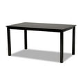 thumbnail image 4 of Baxton Studio Dallas Modern and Contemporary Sand Fabric Upholstered and Dark Brown Finished Wood 7-Piece Dining Set, 4 of 7