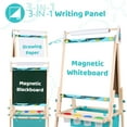thumbnail image 2 of JOYOOSS Kids Double-Sided Wooden Art Easel with 98+ Accessories, 2 of 7