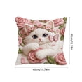 thumbnail image 3 of Uuiauoio Kitten Pillow Covers 15.75x15.75 Inch Cute Cat Throw Pillow Cases Lovely Animals Lover Cushion Cover for Sofa Couch Home Decor, 3 of 6