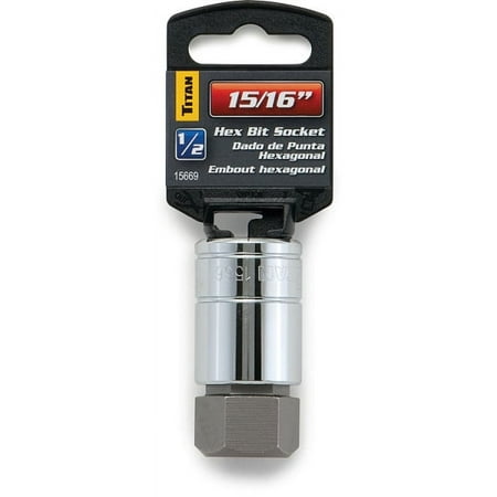 UPC: 0802090156694 | TITAN 15/16  1/2  DR HEX BIT SOCKET