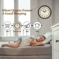 thumbnail image 5 of Geevon Vintage Wall Clock, Silent 14" Non Ticking Retro Round Clock Quartz Decorative Battery Operated Wall Clock for Kitchen, Office, Classroom, Bedroom, Living Room Decor, 5 of 9
