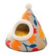 thumbnail image 5 of Novedad cama para gatos lavable cómoda manta cálida cama para mascotas tienda para perros suave y acogedor para dormir para interior patio trasero Flor Sunnimix Casa de cama de felpa, 5 of 8
