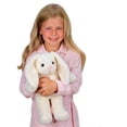 thumbnail image 6 of Bearington Nibbs White Plush Stuffed Animal Bunny Rabbit, Adorable, Soft and Cuddly, Great Gift for Bunny Lovers of All Ages, Birthdays, Holidays and Special Occasions, 15 inches, 6 of 7