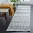 thumbnail image 2 of SAFAVIEH Marbella Fisher Striped Area Rug, Ivory/Grey, 8' x 10', 2 of 9
