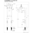 thumbnail image 4 of Kingston Brass CCK266K1 Freestanding Tub Faucet Package, Polished Chrome, 4 of 4