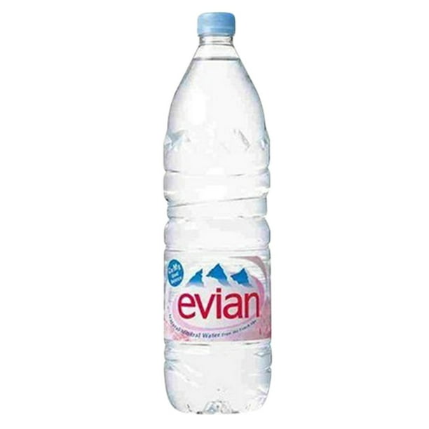 Evian Natural Mineral Bottle Water
