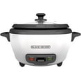 thumbnail image 1 of Black & Decker 6-Cup Rice Cooker, Removable Nonstick Bowl, 1 of 9