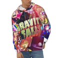 thumbnail image 2 of Gravity Falls Men's Hoodie With Color Drawstrings Sweatshirt Hooded Pullover Print Winter Coat Jacket Xx-Large, 2 of 9
