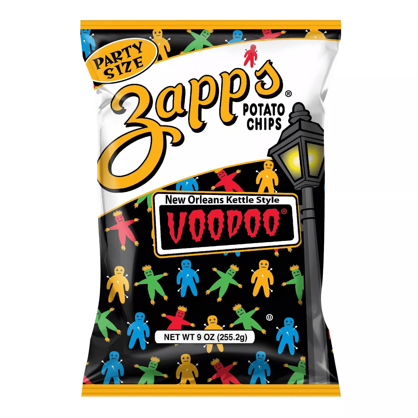 Zapp's New Orleans Kettle Style Voodoo Potato Chips 9 oz. Party Size