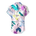 thumbnail image 5 of GaThRRgYP Plus Size Tops for Women Dressy,Women Casual Printed Short Sleeve Button Home V-Neck T-shirt Blouses Purple S, 5 of 5