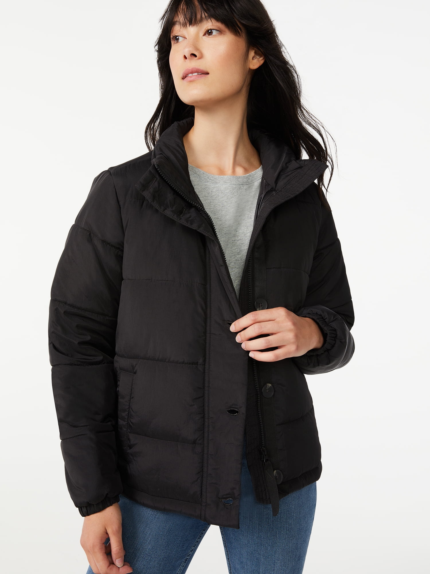 Free Assembly Women's Quilted Puffer 