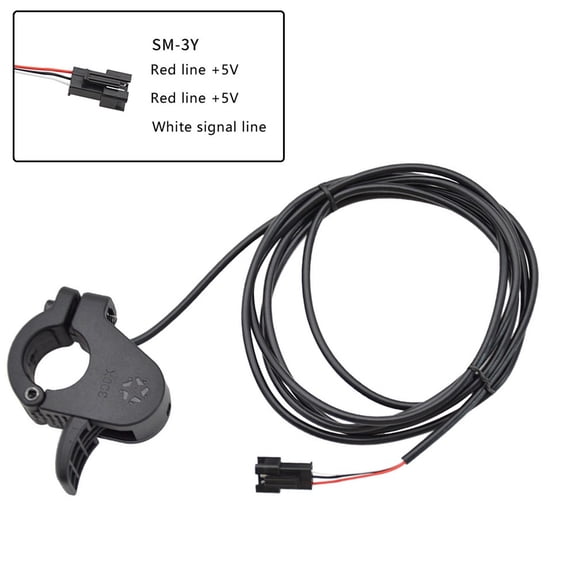 Scooter 3 Wire Thumb Throttle Finger Throttle Electric Bicycle Accelerator 300X For 22 Mm E-Bike Left Or Right Handlebar Sm Fangkenuo