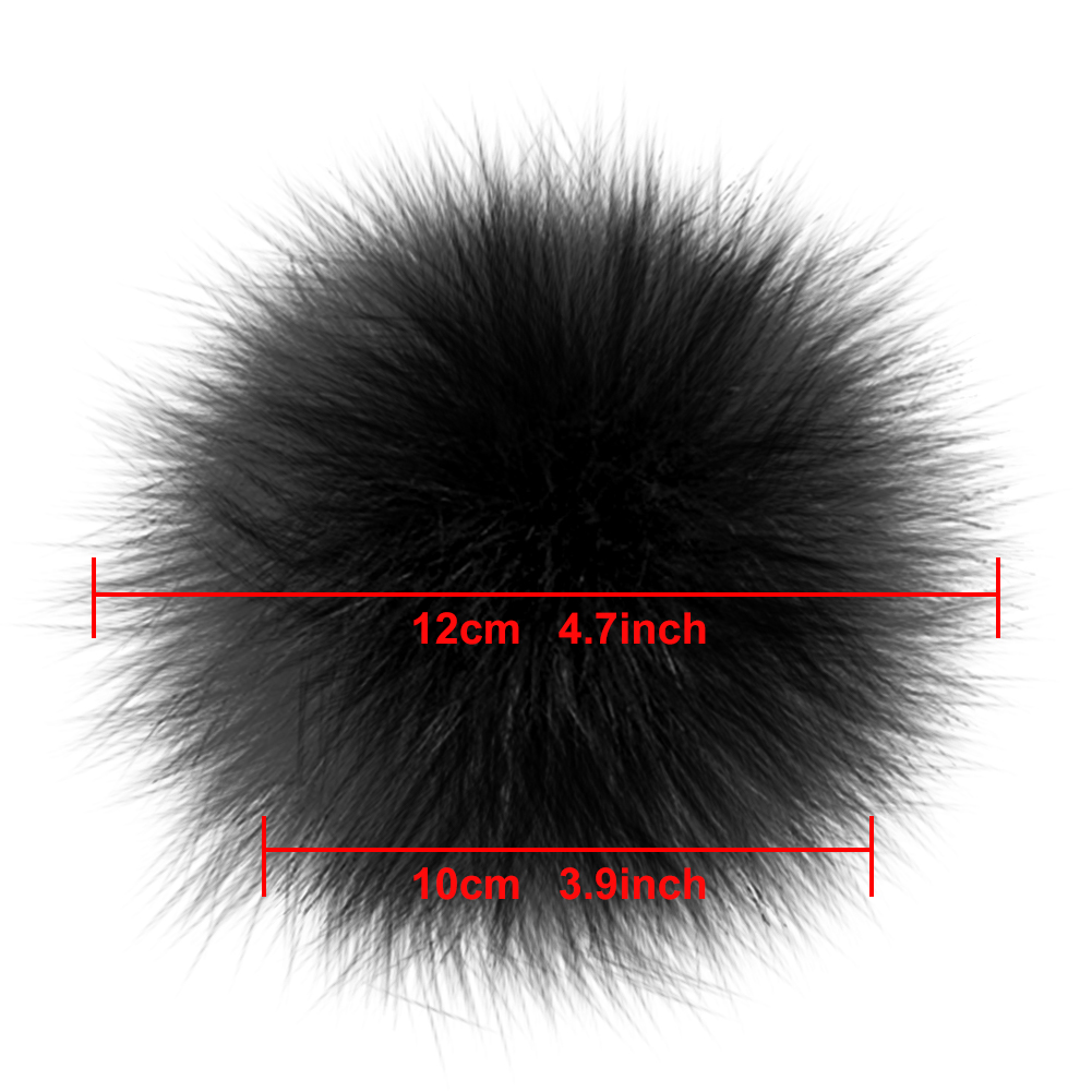 Soft Comfortable Faux Fur Fluffy Pompom Fashionable Beautiful Faux Fur Fluffy Pom Poms for Daily Use DIY Decoration Type 7