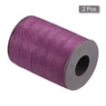 thumbnail image 3 of 2 Pack Thin Waxed Thread 137 Yards 0.55mm Polyester String Cord for Machine Sewing Hand Quilting Weaving, Violet, 3 of 5