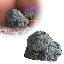 Realistic Rock Covers for Outdoor Landscaping, Lightweight Artificial Decorative Rocks Made of Durable PU Foam, for Yard Garden Decor and Well Cover Concealment