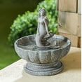 thumbnail image 2 of Evergreen Mermaid Concrete Finish Bird Bath, 2 of 4