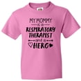 thumbnail image 3 of Inktastic My Mommy is a Respiratory Therapist and a Hero Youth T-Shirt, 3 of 5