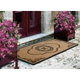 thumbnail image 7 of A1HC Abrilina Natural Coir Monogrammed Door Mat, PVC Backing, Durable Anti-Shed Heavy Duty Doormat for Outdoor Front Porch Entrymat - 30"x48", 7 of 7