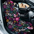 thumbnail image 3 of Xixirimido Gym Car Seat Cover Towel Sweatproof Protector for Post-Workout Large Universal Front Seat Mat Non-Slip for Cars, Trucks, SUVs, Skulls Colorful Flowers, 3 of 8