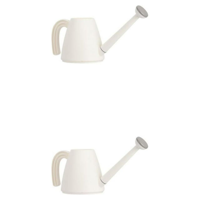 Redempat Indoor Watering Can For Precise Plant Care - Impact-resistant And Reliable High-capacity Plant Water 1.8Livory white 2Set