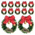 thumbnail image 1 of 12 mini coronas navideñas para decorar el árbol de Navidad. Guirnalda navideña, adorno colgante, corona pequeña., 1 of 8