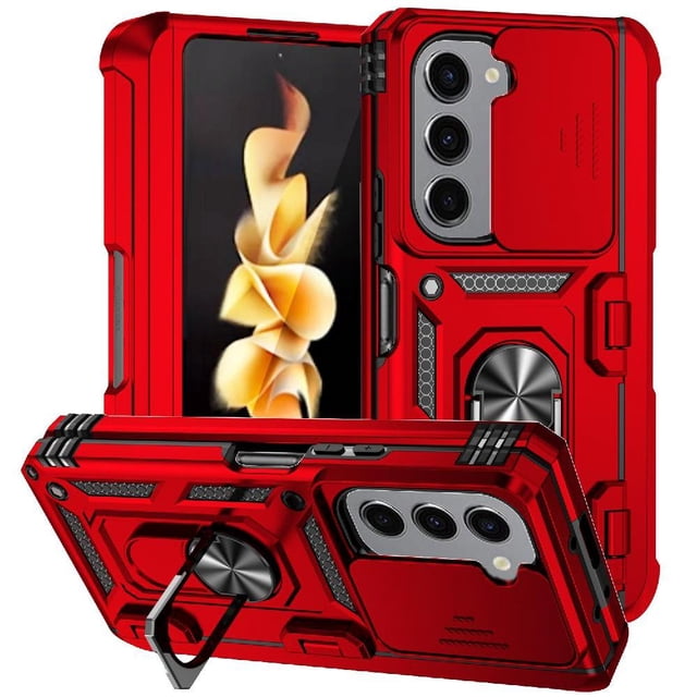 Estuche GANGXUN para Samsung Galaxy Z Fold 5, soporte giratorio 360°, estilo mecánico y magnético