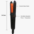 thumbnail image 5 of Curved Plate Hair Cruling Irons Ceramic Hair Curler Straightener Ptc Heater Crescent Panel Flat Iron Fast Heat Straight Styler, 5 of 5
