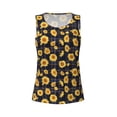 thumbnail image 4 of Lsque Royal Blue Plaid Sunflower Printed Workout Tank Tops for Women, Athletic Sports Tank Tops, Compression Sleeveless Dry Fit Shirts,Sleeveless Yoga Shirt-XX-Large, 4 of 9