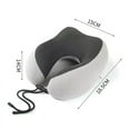 thumbnail image 5 of Neck Pillow for Traveling, Upgraded Travel Neck Pillow for Airplane 100% Pure Memory Foam Travel Pillow for Flight Headrest Sleep, Portable Plane Accessories, 5 of 6