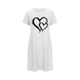 thumbnail image 5 of Camisón corto de talla grande para mujer, camisón de manga corta con estampado de pecho a la moda, camisón para mujer, 5 of 7