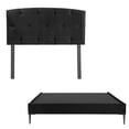 thumbnail image 1 of Base de cama Slim Queen Size DICASA Cabecera Sigma Negro, 1 of 5