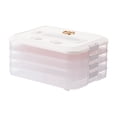 thumbnail image 2 of Storage Containers Plastic Cookie Containers Stackable Cookie Dumpling Storage Box Containers with Lids Airtight Leftover Storage Kitchen Organization Food Storage Boxes Food Containers Food Storage, 2 of 7