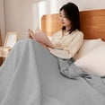 thumbnail image 5 of Oggfader Ice Blankets For Hot Sleepers And Night Sweats Ice Blanket For All-Season Ultra-Cool Lightweight Blanket Ice Blankets Absorbs Body Heat To Keep On Clearance 150x200cm Gray, 5 of 8