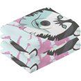 thumbnail image 2 of Dreamtimes Husky Faces Patterned Hand Towels 2 PCS, Cotton Bath Towel for Drying Face Hands Body Decorative Water Absorbent Lightweight Towels for Bathroom Ktichen Travel Gym,16"x28", 2 of 7
