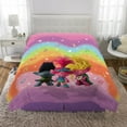 thumbnail image 4 of Trolls Kids Comforter Set, 2-Piece, Twin/Full, Reversible, 4 of 11