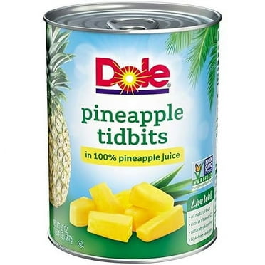 DOLE Pineapple Tidbits in 100% Pineapple Juice 20 oz. Can