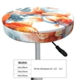 thumbnail image 4 of Bingfone Three Goldfish Watercolor Splash Padded Round Bar Stool Cover Cushion with Elastic Fabric Round Chair Seat - Three Goldfish Watercolor Splash, 4 of 7