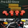 thumbnail image 2 of 4X 50W 6ohm LOAD RESISTOR FIX LED LIGHT BULB ERROR FAST HYPER FLASH TURN SIGNAL, 2 of 12