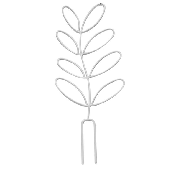 Small Trellis for Potted Plants Wrought Iron Leaf Shape Garden Trellis for Indoor Outdoor Decorative Climbing Plants Support Trellis for Vines Roses