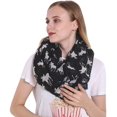 thumbnail image 1 of GERINLY Animal Circle Scarves: Cute Moose Print Infinity Loop Scarf For Christmas, 1 of 2