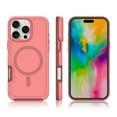thumbnail image 5 of Strong Magnetic Case for iPhone 16 Pro Max [Compatibilty with MagSafe] Protective Shockproof Heavy Duty Anti-Fall Dropproof Protective Durable Cover Phone Case for iPhone 16 Pro Max,Darkpink, 5 of 6