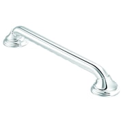 Moen Chrome Bathroom Safety 16-Inch Designer Bathroom Grab Bar with Curled Grip