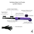 thumbnail image 5 of Herstyler Baby Curl Curling Iron, Purple, 5 of 7