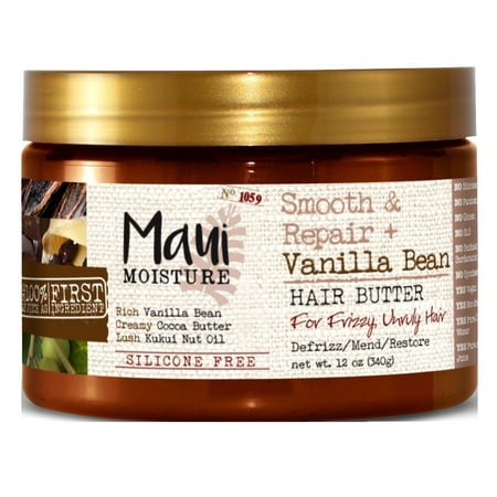 - Maui Moisture Smooth & Repair Vanilla Bean Hair Butter 12 Ounce (354ml)